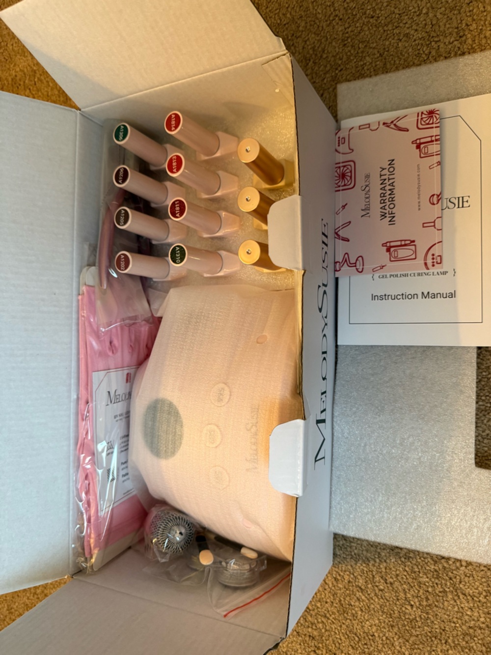 Mia Sointu Pink LED Gel Nail Lamp & Gel Polish Set